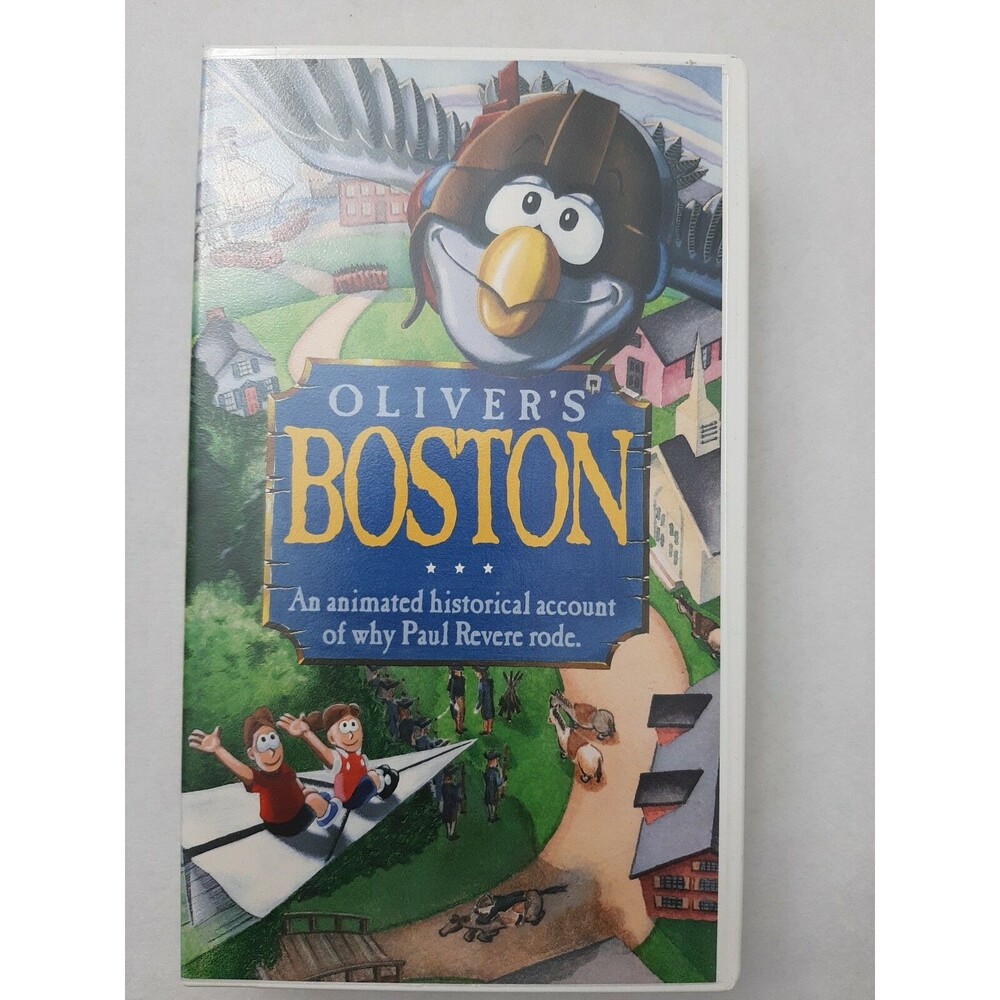 Olivers Boston Vhs Tape an animated account of why Paul revere rode Rare!